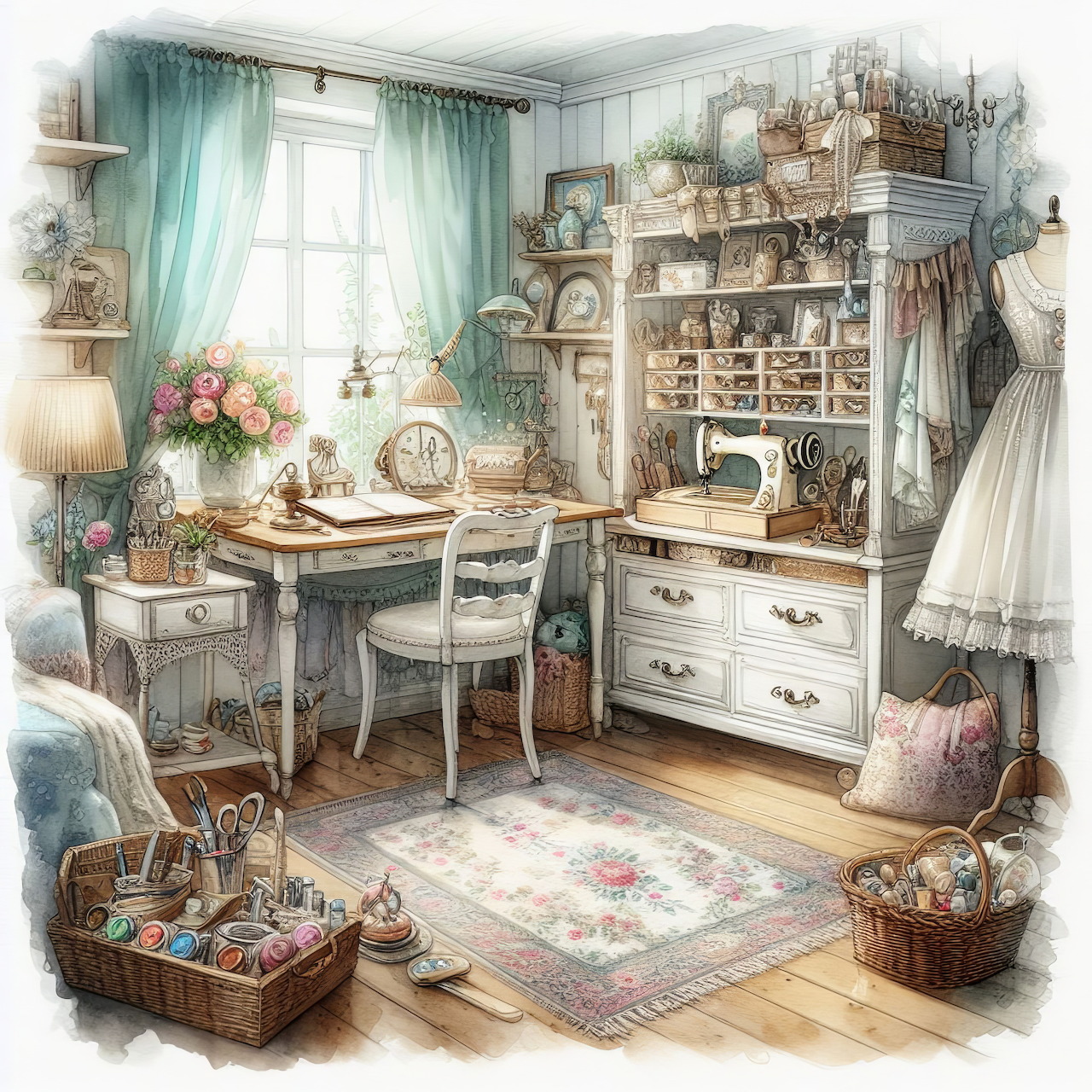 Shabby Chic Craft Room