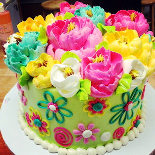 Colorful Flower Cake