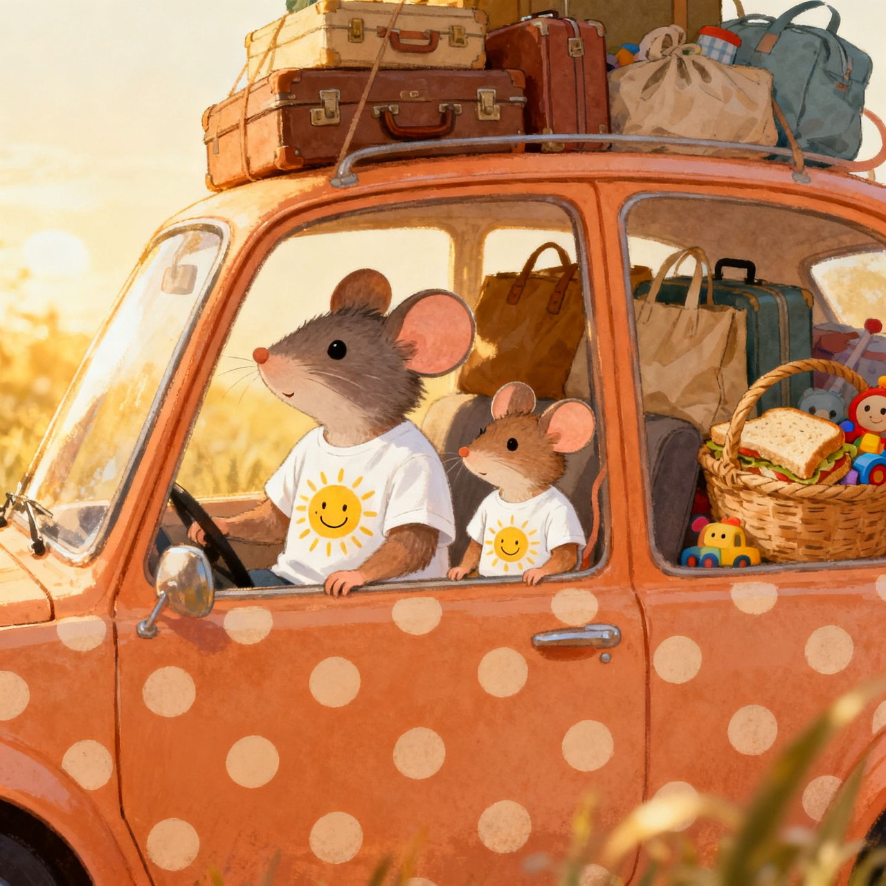 Mice Family Road Trip