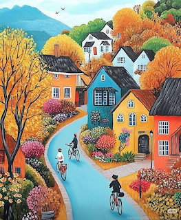 Autumn Village Street