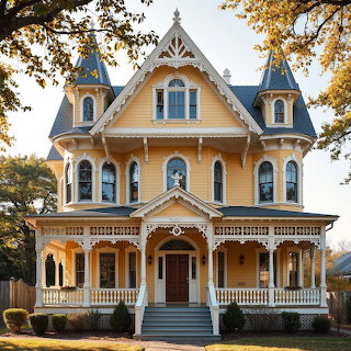 Yellow Victorian House