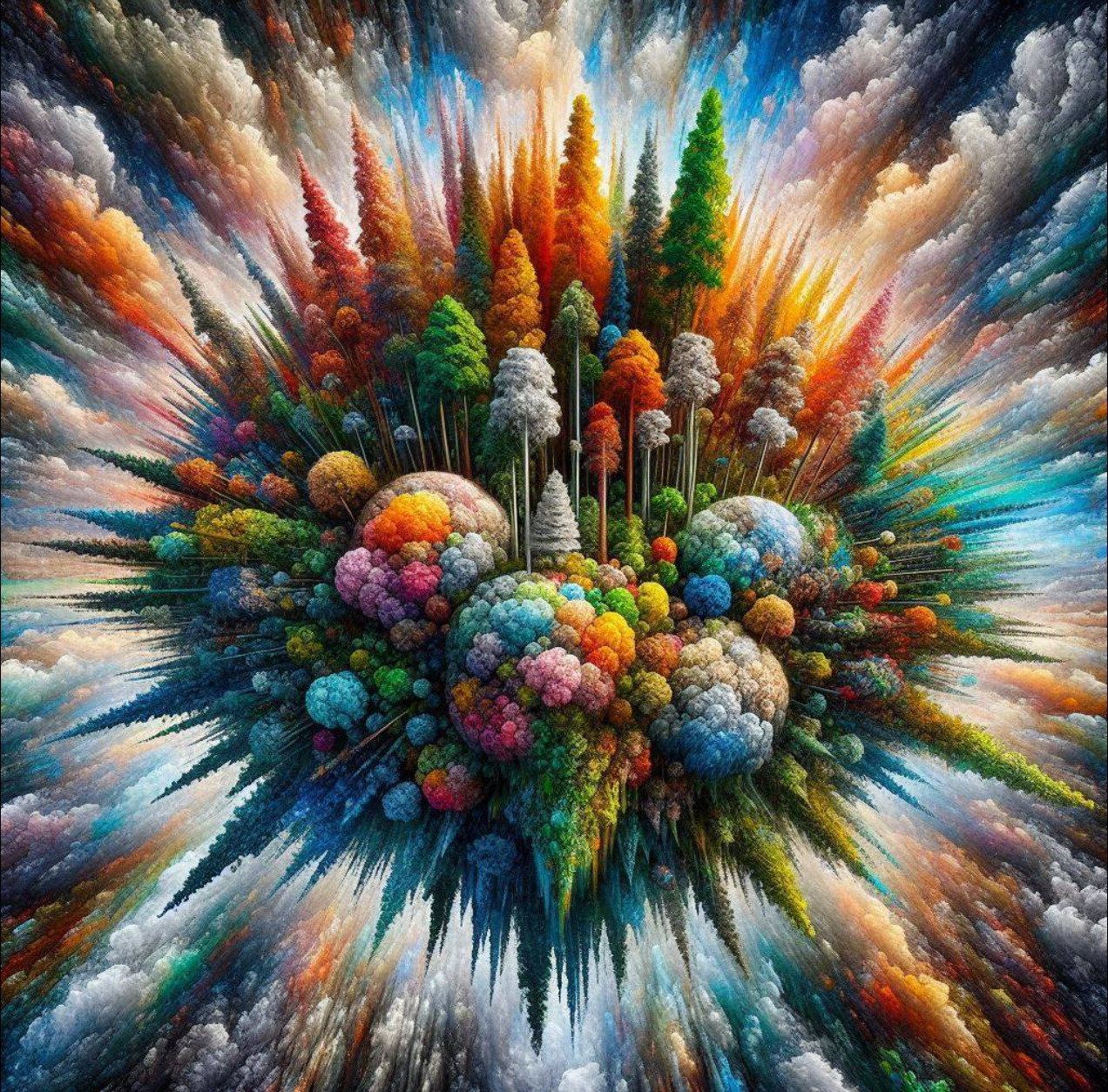Colorful Fantasy Trees