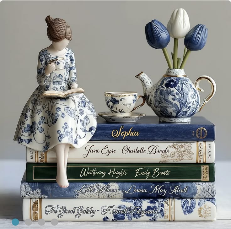Decorative Doll on Books