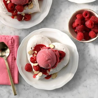 Raspberry Ice Cream Dessert