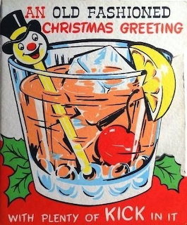Vintage Christmas Cocktail Ad