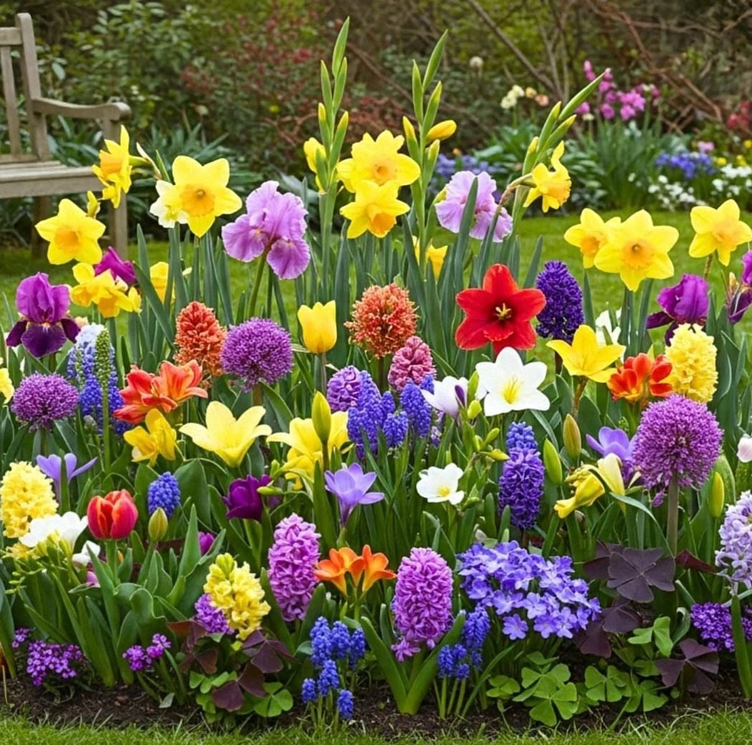 Garden of Spring Flowers