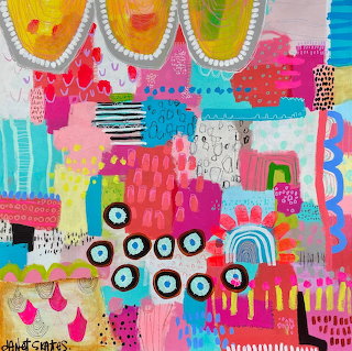 Vibrant Abstract Collage