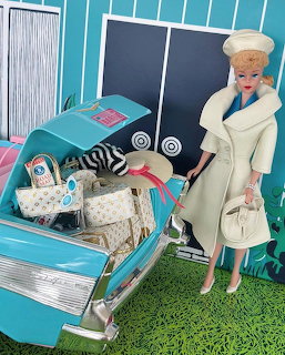 Vintage Barbie Doll Travel Scene