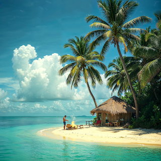 Tropical Island Beach Paradise