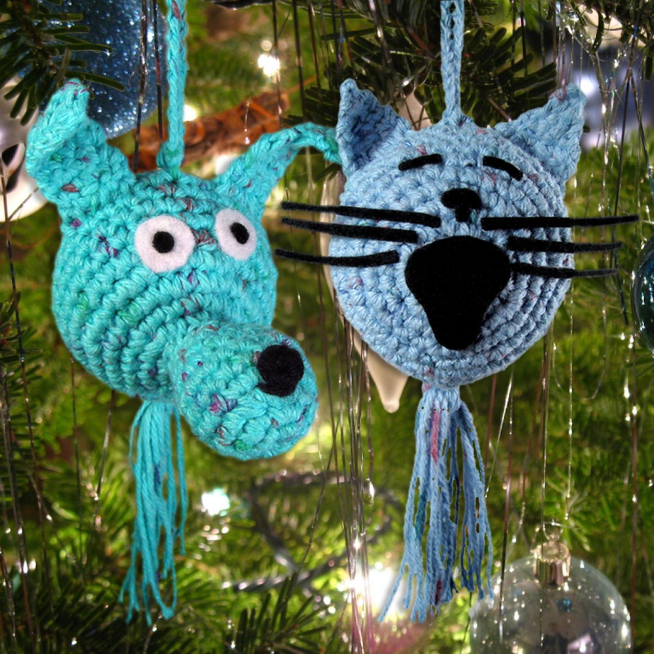 Knitted Animal Ornaments