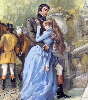 Victorian Couple Embrace