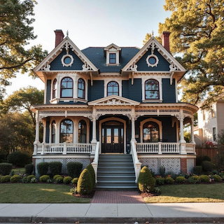 Victorian Mansion with Wraparound Porch