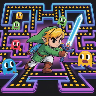 Link in Pac-Man Maze