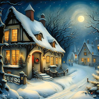 Snowy Christmas Cottage