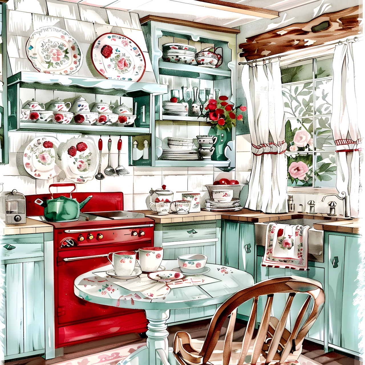 Vintage Cottage Kitchen