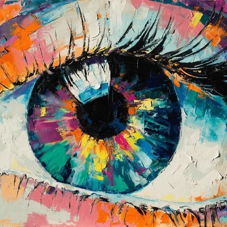 Colorful Eye Painting