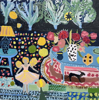 Blue Green Shadows Still Life