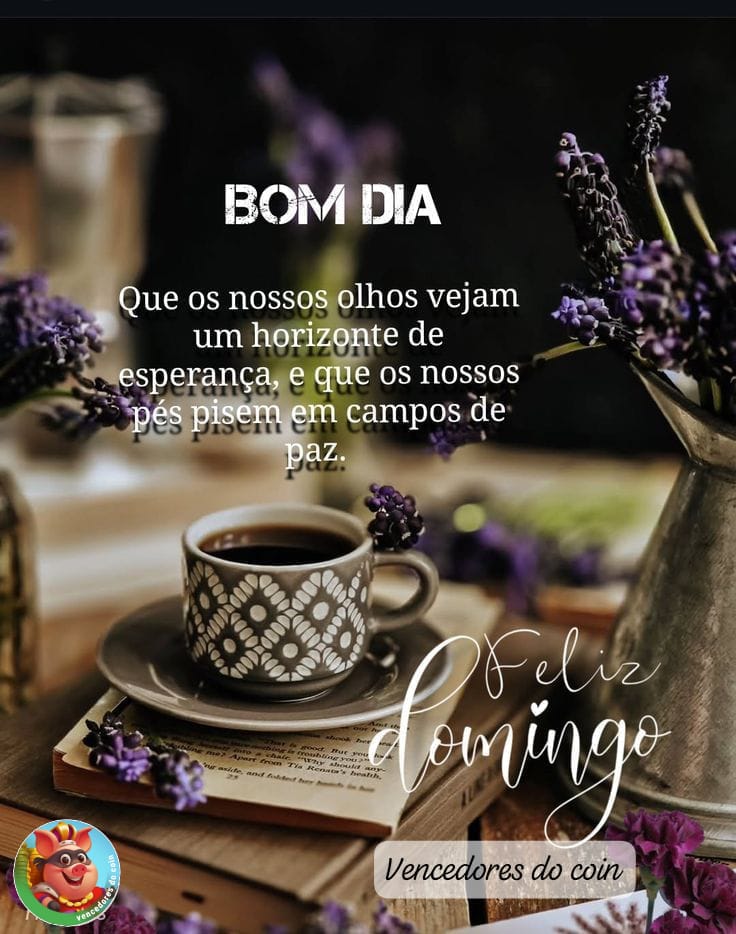 Colorful good morning greeting card in Portuguese with bright sunny design.