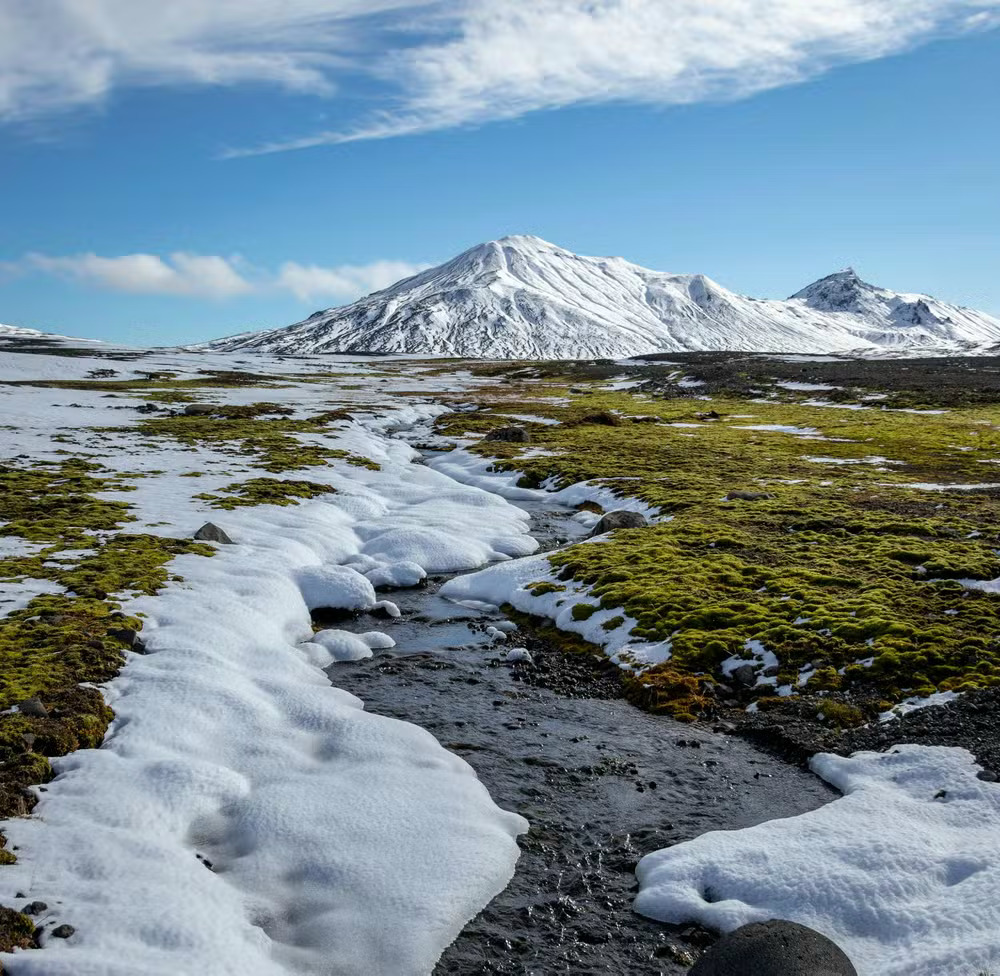 Iceland Volcanic Mountain Stream