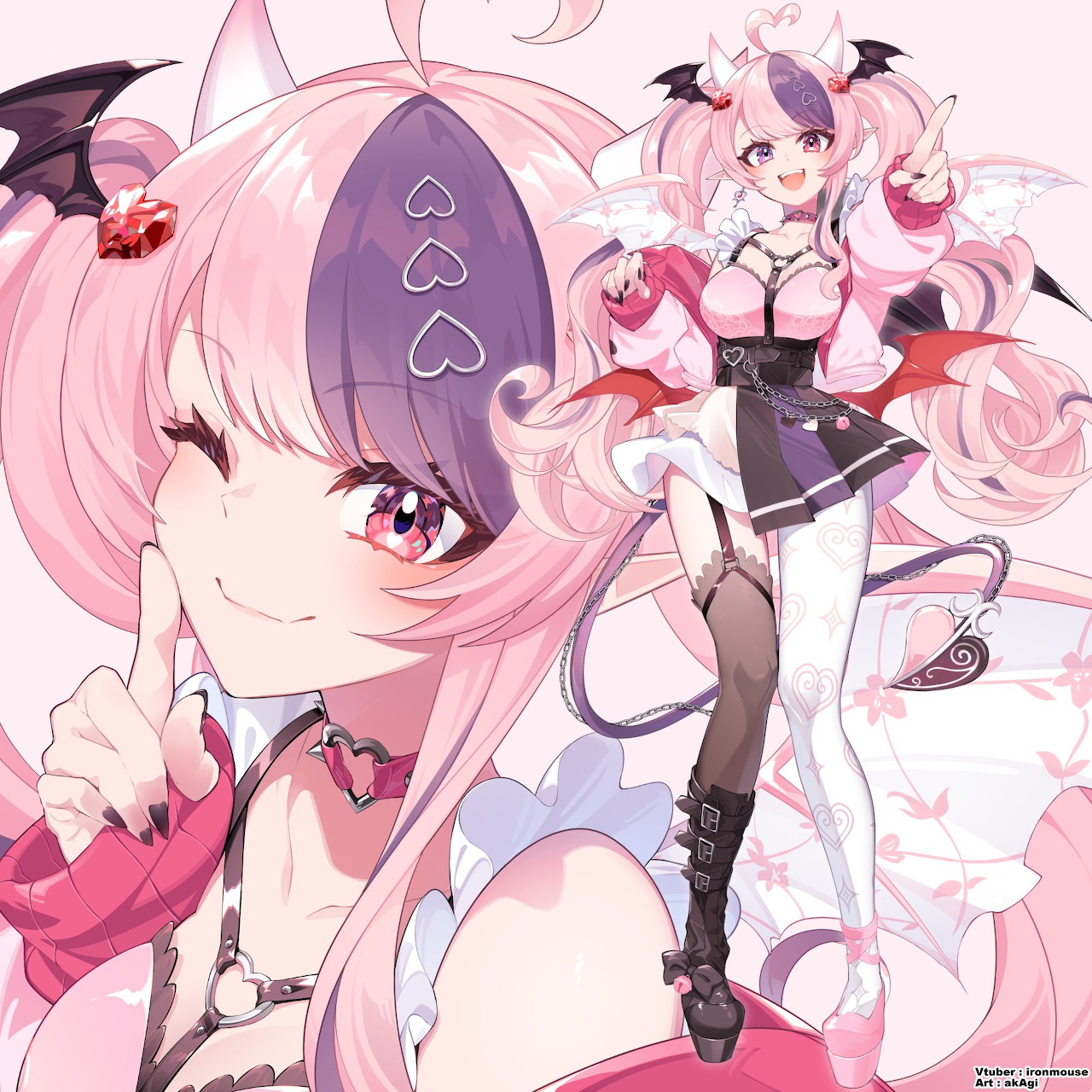 Pink Hair Demon VTuber