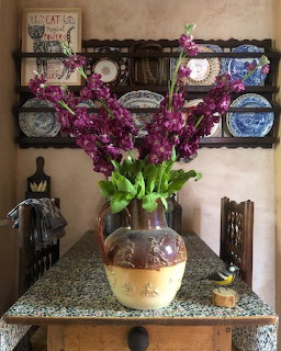 Purple Flowers Vase