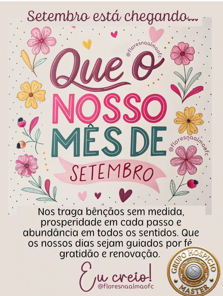 Setembro Motivational Card