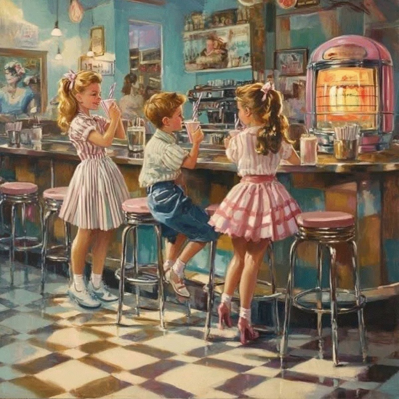 Children at Diner