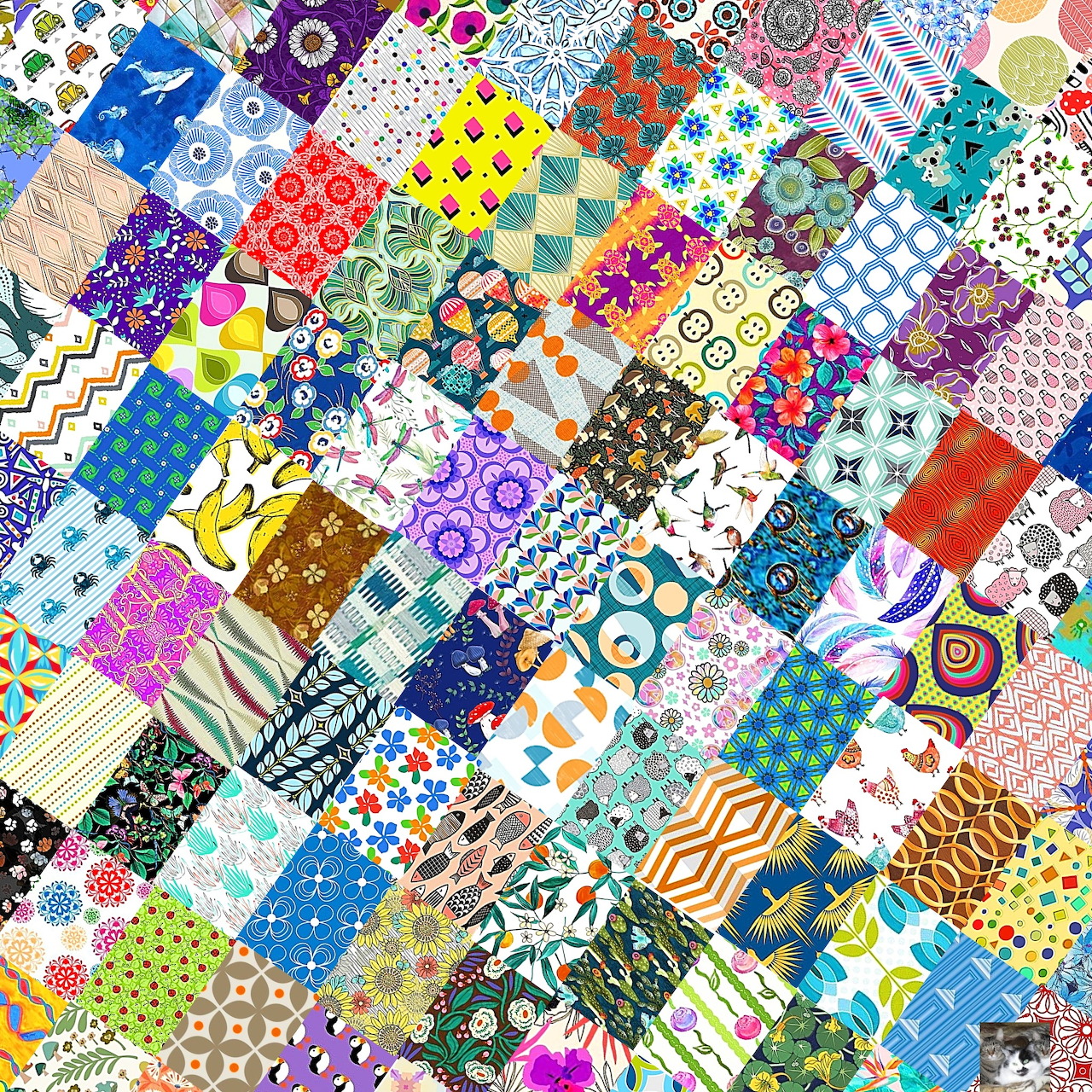 Colorful Patchwork Quilt Pattern