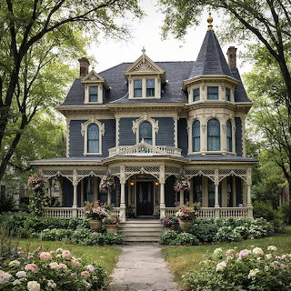 Victorian Mansion Garden