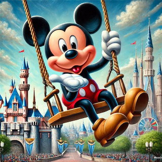 Mickey Mouse on Swing