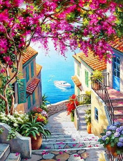 Santorini Greece Coastal Village