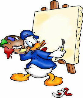 Donald Duck Painting