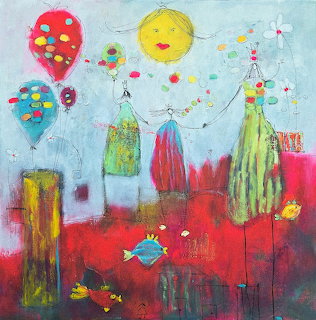 Abstract Balloon Painting