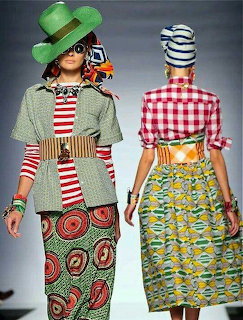 Fashion Models Colorful Outfits