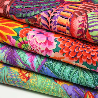 Colorful Patterned Fabric Bolts