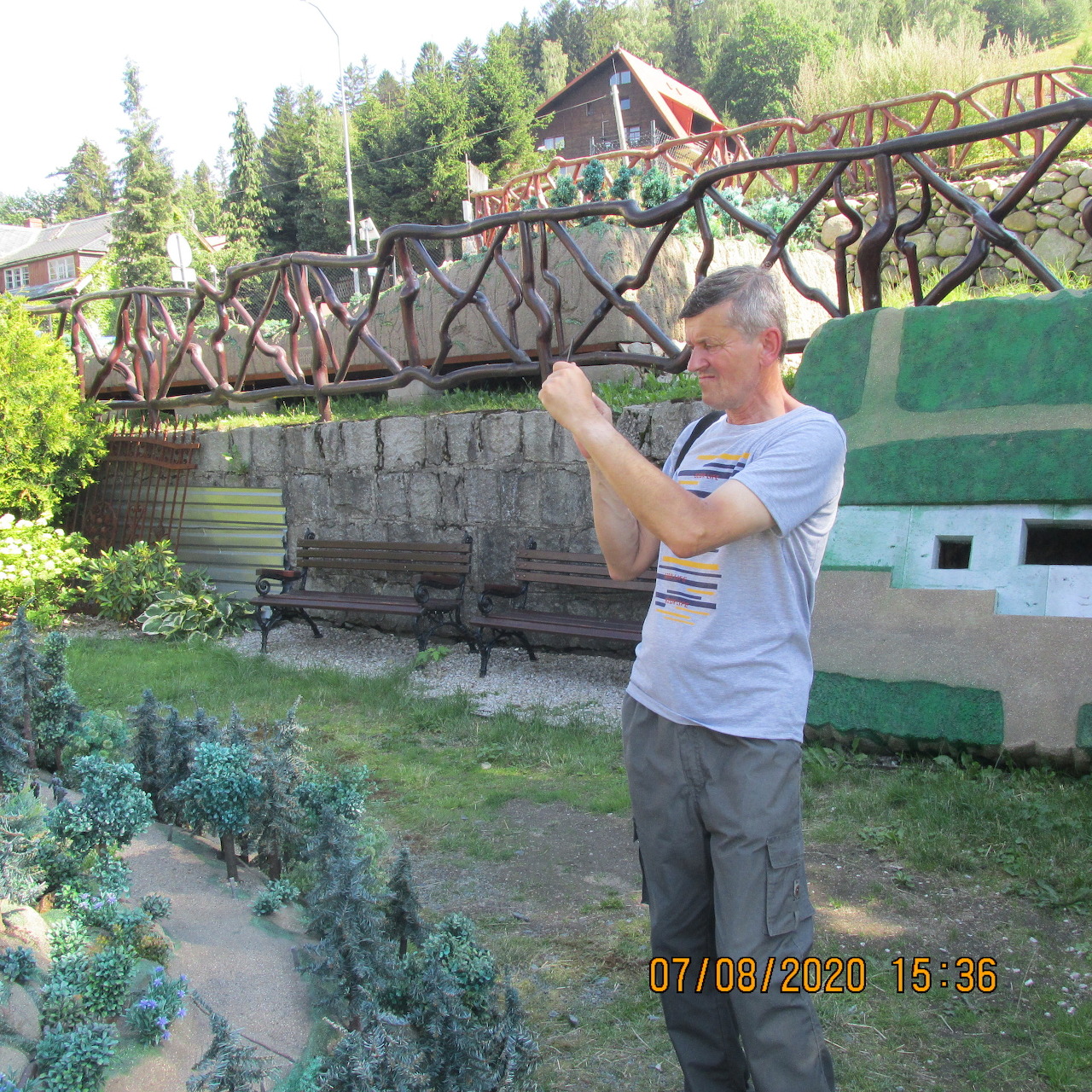 Man in Garden
