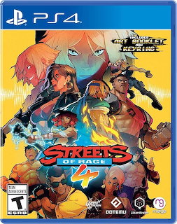Streets of Rage 4 PS4 game box art with action characters in comic art style
