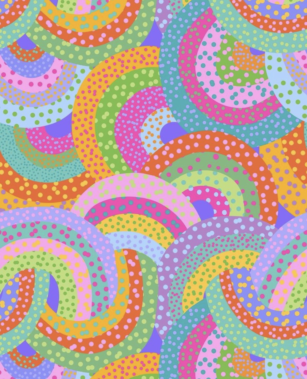 Colorful Swirling Dots Pattern