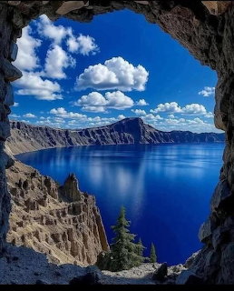 Crater Lake Cave View