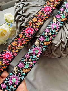 Embroidered Floral Straps