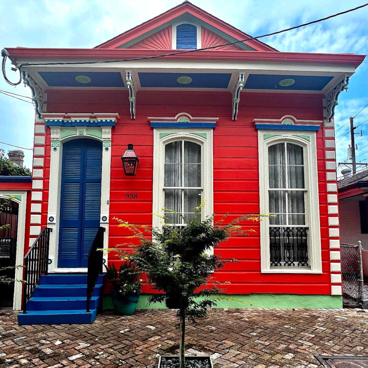 Red White and Blue House