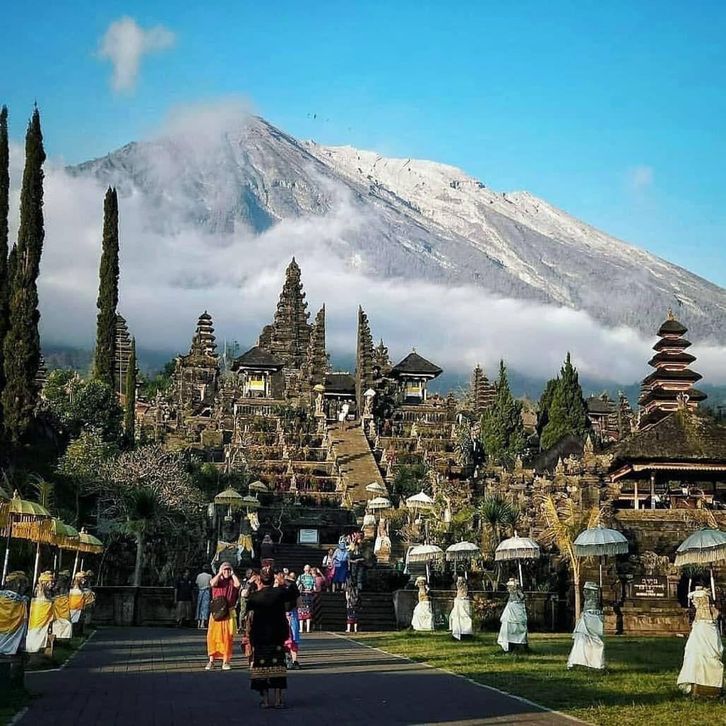 Bali Temple Mount Agung