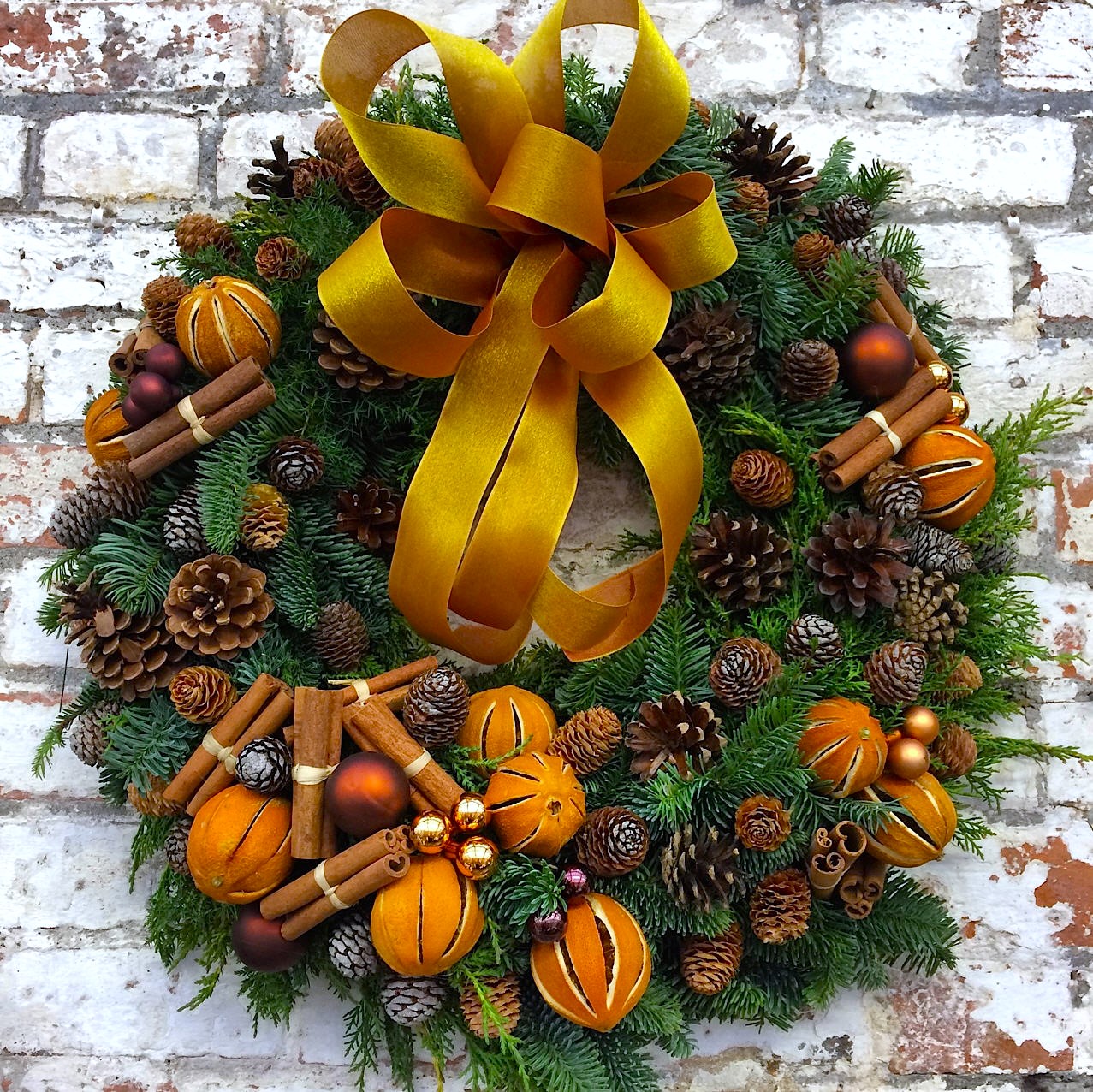 Christmas Wreath Cinnamon Oranges