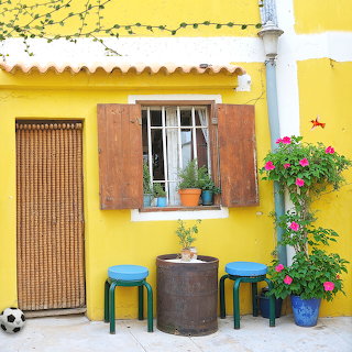 Yellow House Door and Window