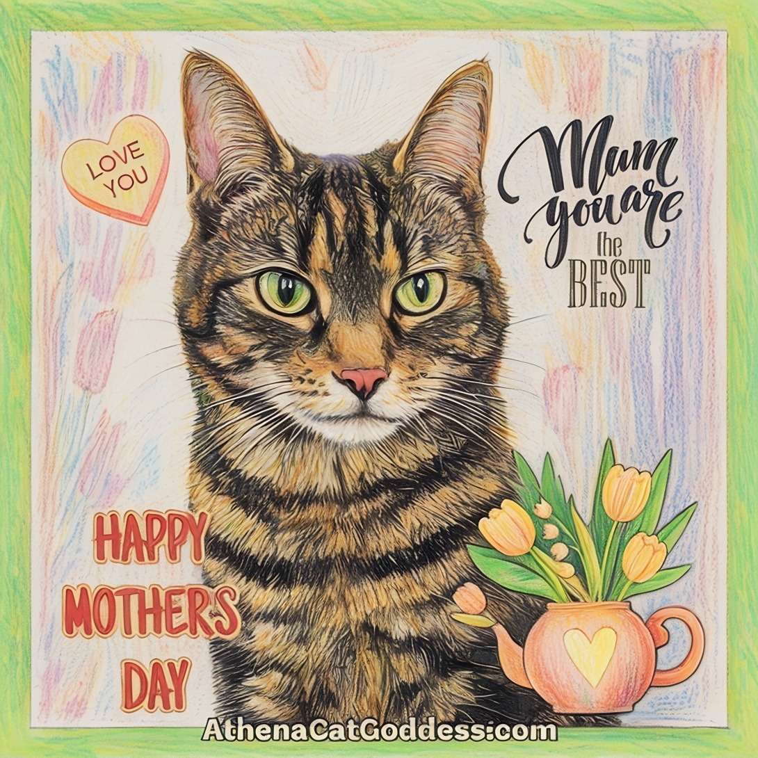 Mother's Day Tabby Cat