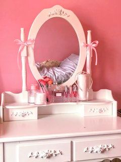 Pink Coquette Vanity Table