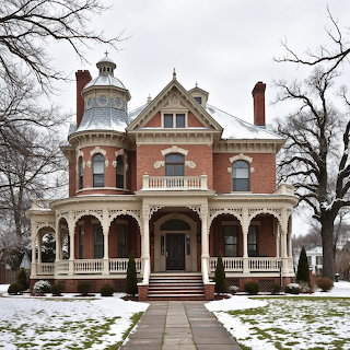 Victorian Mansion Winter