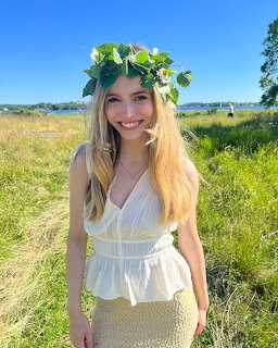 Woman in Flower Crown Outdoors