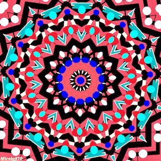 Vibrant Geometric Mandala