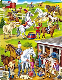 Horse Farm Scene